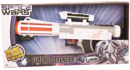 Space Gun Met Geluid En Vizier Multikleur - Print