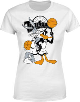Space Jam Bugs And Daffy Tune Squad Women's T-Shirt - White - L Wit