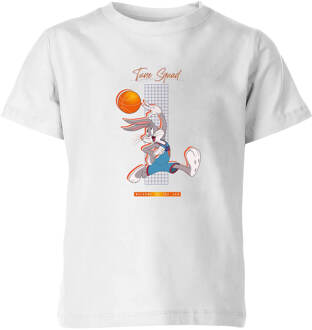 Space Jam Bugs Bunny Basketball Kids' T-Shirt - White - 122/128 (7-8 jaar) Wit - M