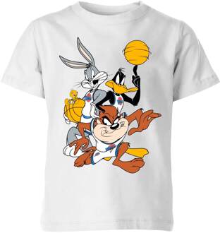 Space Jam Group Shot Kids' T-Shirt - White - 122/128 (7-8 jaar) Wit - M