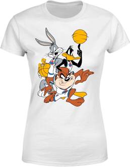 Space Jam Group Shot Women's T-Shirt - White - XXL Wit