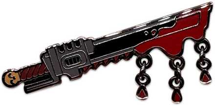 Space Marine 2 Pin Badge Chainsword 5 cm