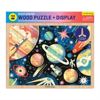 Space Mission 100 Piece Wood Puzzle + Display -  Mudpuppy (ISBN: 9780735376342)