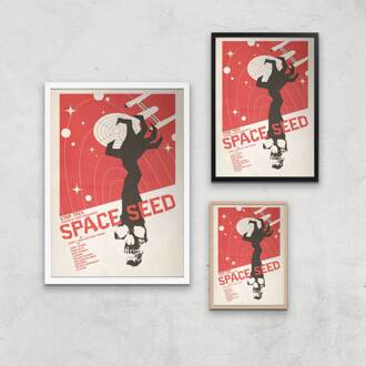 Space Seed Giclee - A3 - White Frame Meerdere kleuren