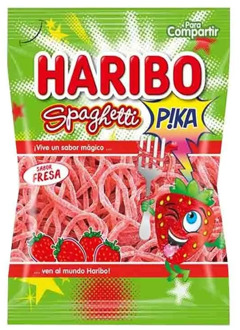 Spaghetti Pika Haribo 75g strawberry flavored