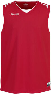 Spalding Attack Basketbalshirt - Maat M  - Mannen - rood/wit