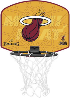 Spalding Basketbal Miniboard Miami Heat oranje/rood Geel - Nosize