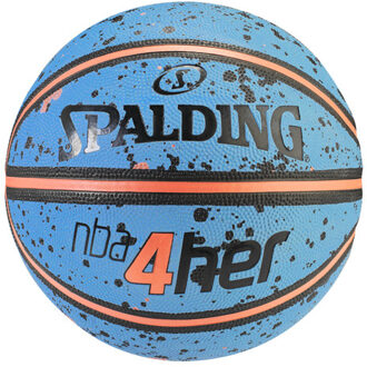 Spalding Basketbal NBA 4HER Splatter Blauw / Oranje - 6
