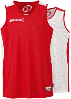 Spalding Essential Rev. Shirt Unisex - Blauw / Wit - maat 140