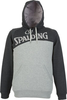 Spalding Heren Kleding Straat hoody Antraciet melange / zwart - 3XL