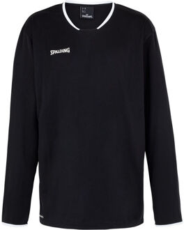 Spalding Move Shooting Shirt Lange Mouw - Zwart / Wit | Maat: M