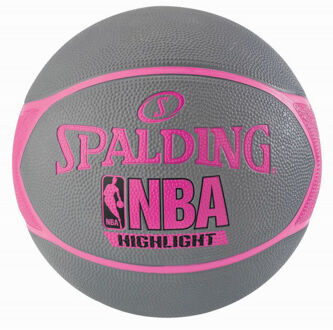 Spalding NBA Highlight Outdoor 4HER Basketbal grijs roze Grijs / roze - 6