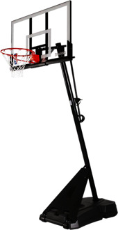 Spalding Portable Basketbal System NBA Gold Acrylic Transparant - 48