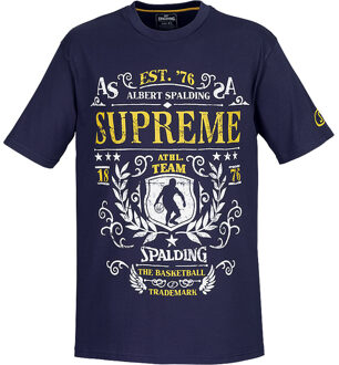 Spalding T-shirt Supreme Navy / Orange - XXXL