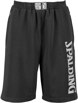 Spalding Team Shorts Zwart / zilvergrijs - XL