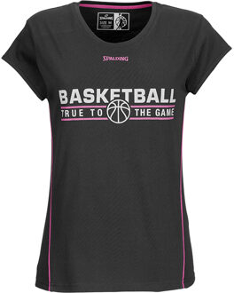 Spalding Team T-Shirt 4HER Zwart / roze - S