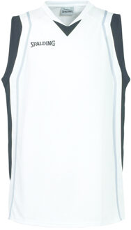 Spalding teamwear Crunchtime Tank Top Wit / zwart / cyaan - M