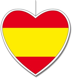 Spanje decoratie hart 14 cm