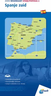 Spanje Zuid 1:1.000.000 - Anwb Wegenkaart