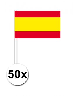 Spanje zwaai vlaggetjes 50 stuks