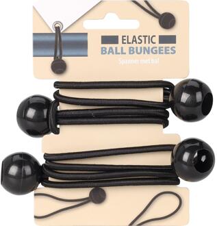 Spanner elastiek bal 25mm 14cm en 18cm zwart