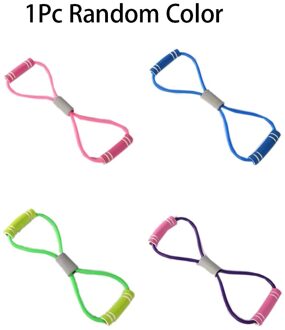 Spanning Touw 4 Buis Puller Pedaal Enkel Abdominale Exerciser Fitness Elastische Zitten Pull Touw Home Gym Sport Training Apparatuur 1stk willekeurig