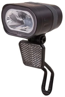 Spanninga koplamp Axendo XDO led 40 Lux 50 mm dynamo zwart
