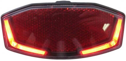 Spanninga Lineo XB Bagagedrager Achterlicht Batterij - 80mm