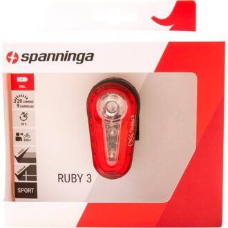 Spanninga Spann a licht Ruby 3 steady Rood
