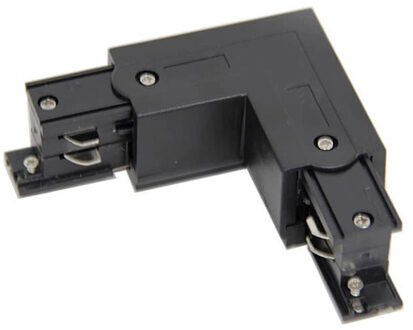 Spanningsrail Doorverbinder - Facto - Hoek L Koppeling Rechts - 3 Fase - Zwart