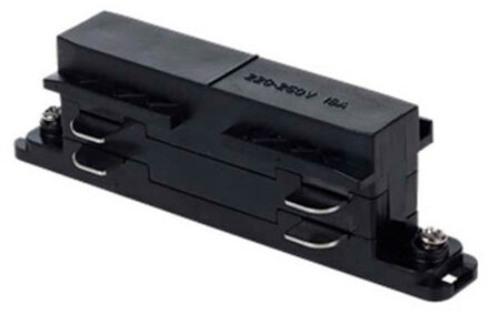 Spanningsrail Doorverbinder - Facto - Recht - 3 Fase - Zwart