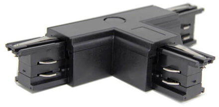 Spanningsrail Doorverbinder - Facto - T Koppeling Rechts - 3 Fase - Zwart