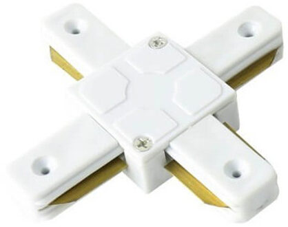 Spanningsrail Doorverbinder - Facto - X Kruis Koppeling - 1 Fase - Wit