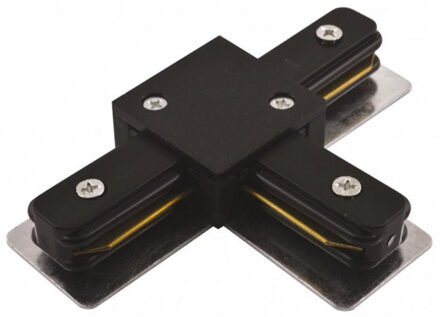 Spanningsrail Doorverbinder - T Koppeling - 1 Fase - Zwart