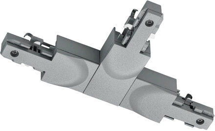 Spanningsrail Doorverbinder - Trion Dual - T Connector - Aarde Links - 2 Fase - Mat Titaan
