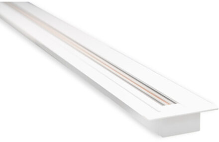Spanningsrail - Prixa - 1 Fase - Inbouw - Aluminium - Wit - 1 Meter