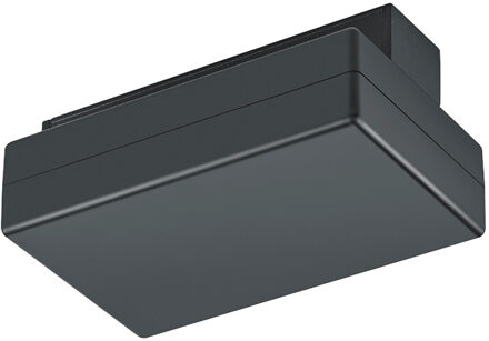 Spanningsrail Voedingsconnector met Fasewisselaar - Trion Dual - 2 Fase - Mat Zwart