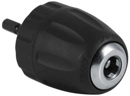 Spantang 3/8 24UNF 0.8 To10MM Keyless Boor Chuck Clip W/1/4 ''Hex Schacht Staaf Adapter W chuck Hex