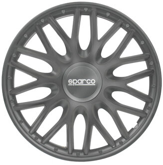SPARCO 4-Delige Sparco Wieldoppenset Roma 14-inch grijs