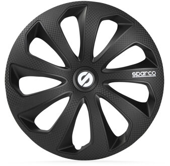 SPARCO Satz Sparco Radzierblenden Sicilia 15-Zoll Schwarz/Karbon