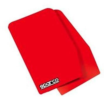 SPARCO Universele spatlappen 'Large' - Rood, set à 2 stuks