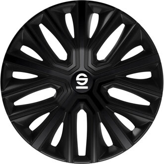 Sparco Wieldoppen Modena - 14-inch - Zwart - Set van 4 stuks SP1484BK