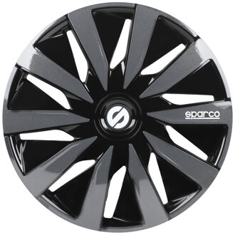 SPARCO Wieldoppen - Velgen - Lazio - 13 inch - Zwart/Grijs