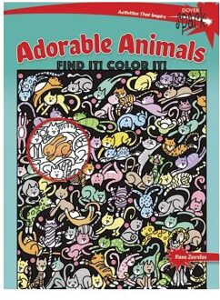 SPARK Adorable Animals Find It! Color It