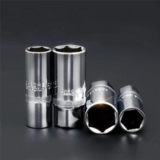 Spark Plug Socket Wrench Head 1/2" 3/8" 16mm 21mm Hand Tools CR-V Universal Inner Hexagon Spanner Allen Head Auto Repair Tool