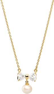 'Sparkle' Dames 925 Sterling Zilveren Ketting met Hanger - Goud ZK-7512