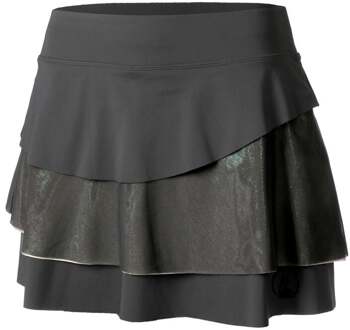 Sparkle Flounce Rok Dames antraciet - XS
