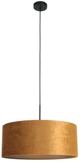 Sparkled Light hanglamp - gouden velvet kap Zwart