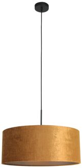 Sparkled Light hanglamp - gouden velvet kap Zwart