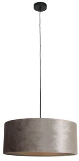 Sparkled Light hanglamp - zilveren velvet kap Zwart